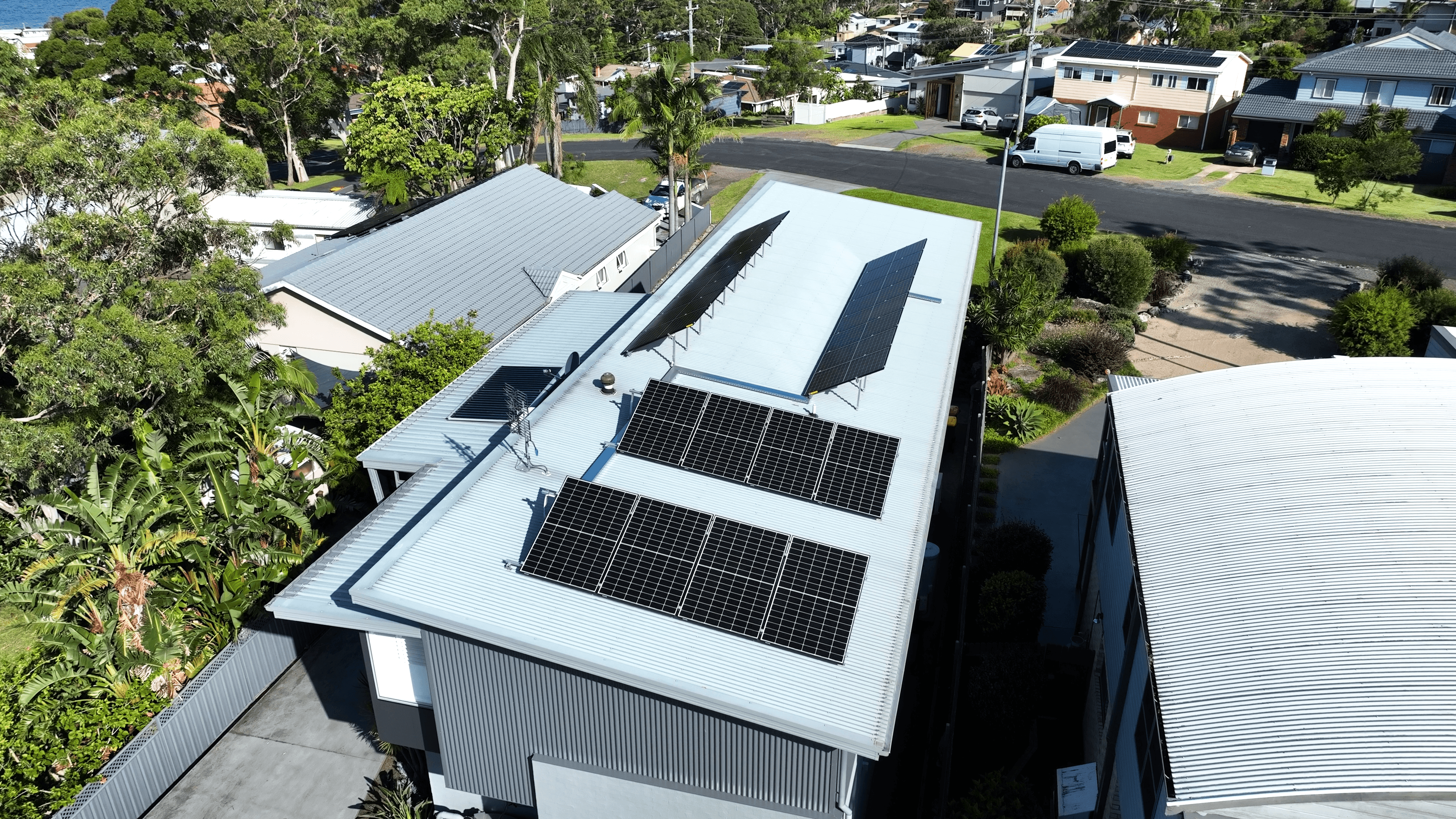 Solar Panel Installation on Modern Australian Home